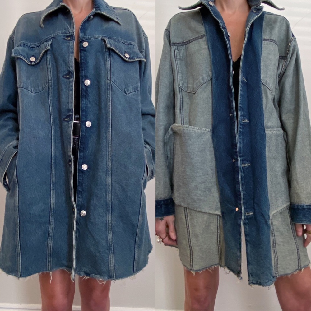 NWOT MM6 Maison Margiela Oversized Denim Jacket - Picture 1 of 16